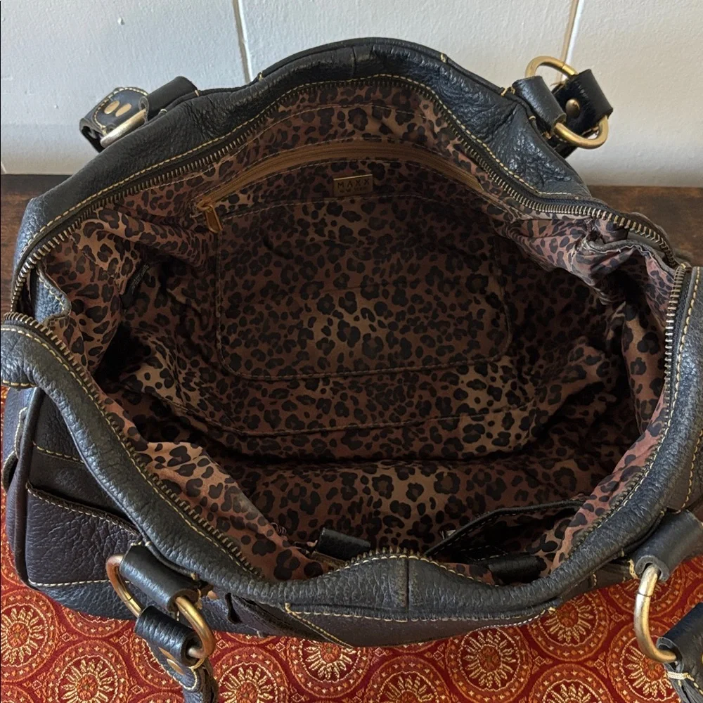 MAX NEW YORK LEATHER TOTE BAG - Picture 4 of 8